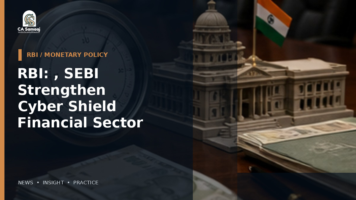 RBI: , SEBI Strengthen Cyber Shield for Financial Sector Players