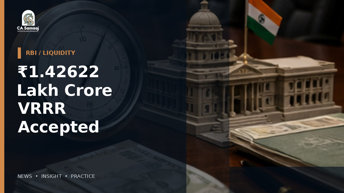 ₹1.42622 Lakh Crore VRRR Accepted
