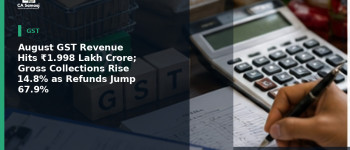 August GST Revenue Hits ₹1.998 Lakh Crore; Gross Collections Rise 14.8% as Refunds Jump 67.9%