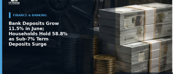 Bank Deposits Grow 11.5% in June; Households Hold 58.8% as Sub-7% Term Deposits Surge