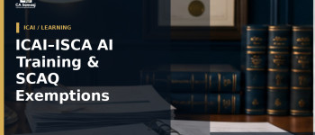 ICAI–ISCA AI Training & SCAQ Exemptions