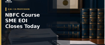 NBFC Course SME EOI Closes Today