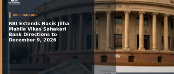 RBI Extends Nasik Jilha Mahila Vikas Sahakari Bank Directions to December 9, 2026