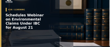 Schedules Webinar on Environmental Claims Under IBC for August 21