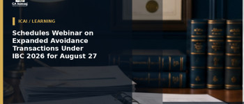 Schedules Webinar on Expanded Avoidance Transactions Under IBC 2026 for August 27