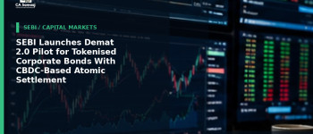 SEBI Launches Demat 2.0 Pilot for Tokenised Corporate Bonds With CBDC-Based Atomic Settlement