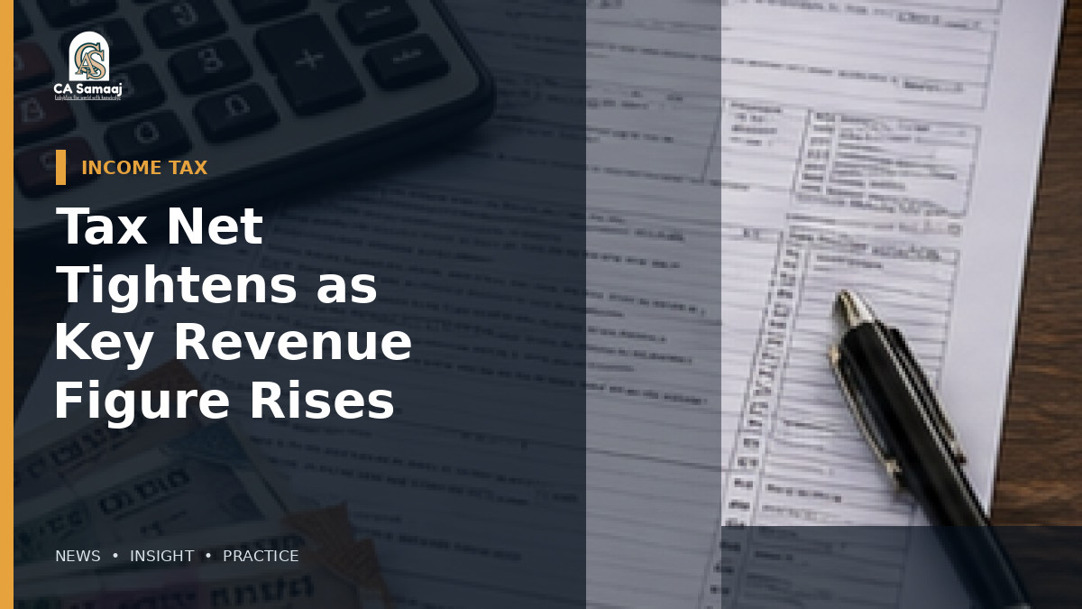 Tax Net Tightens as Key Revenue Figure Rises to ₹23.40 Lakh Crore in Five Years