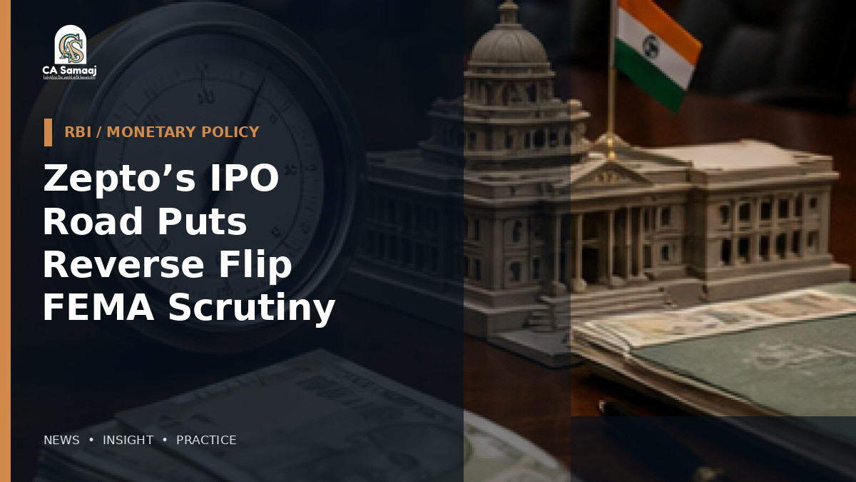 Zepto’s IPO Road Puts Reverse Flip and FEMA Scrutiny in Focus